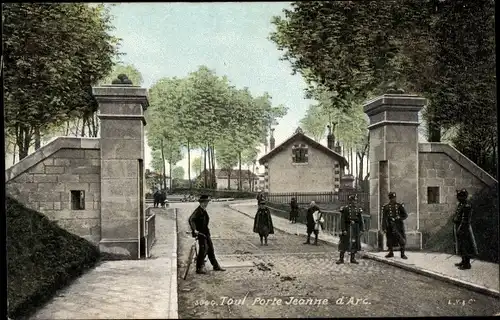 Ak Toul Meurthe et Moselle, Porte Jeanne d’Arc