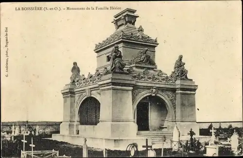 Ak La Boissière Yvelines, Grabdenkmal der Familie Hériot