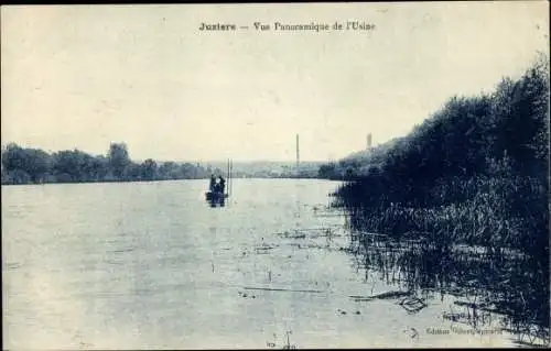 Ak Juziers-Yvelines, Panoramablick auf die Fabrik