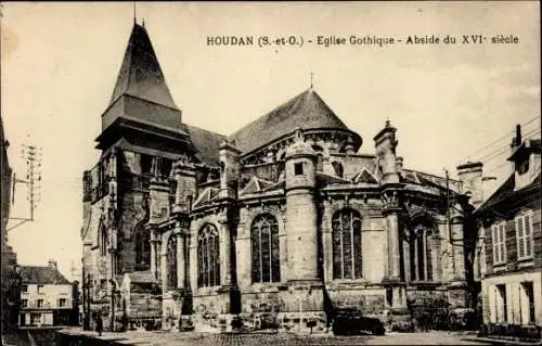 Ak Houdan Yvelines, Gotische Kirche