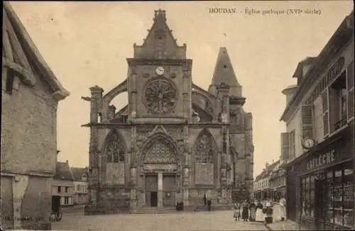 Ak Houdan Yvelines, Gotische Kirche