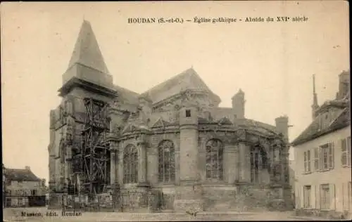 Ak Houdan Yvelines, Gotische Kirche