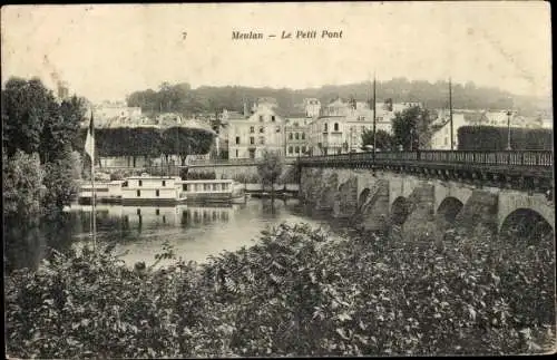 Ak Meulan Yvelines, Le Petit Pont