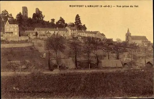 Ak Montfort l'Amaury Yvelines, Blick vom Val