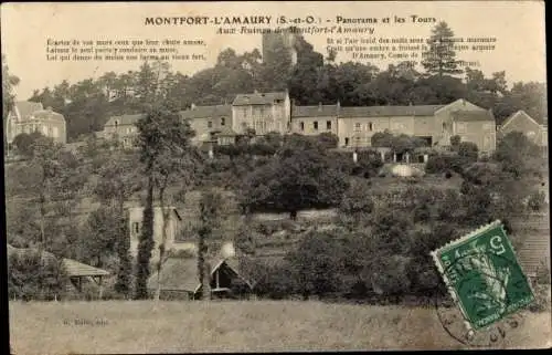 Ak Montfort l'Amaury Yvelines, Panorama und die Touren