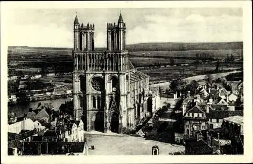 Ak Mantes sur Seine Yvelines, Kathedrale