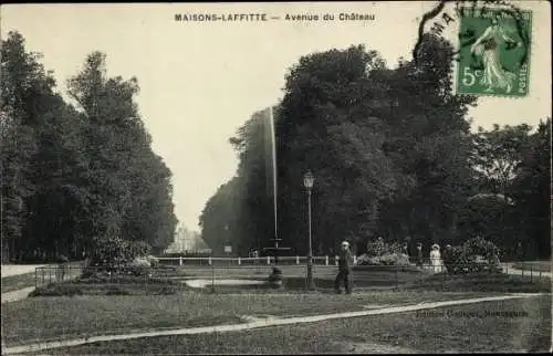 Ak Maisons Laffitte Yvelines, Avenue du Chateau