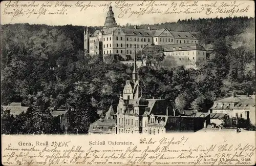 Ak Gera in Thüringen, Schloss Osterstein