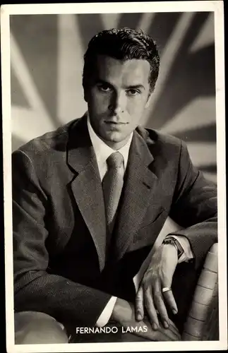 Ak Schauspieler Fernando Lamas, Portrait