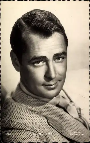 Ak Schauspieler Alan Ladd, Portrait