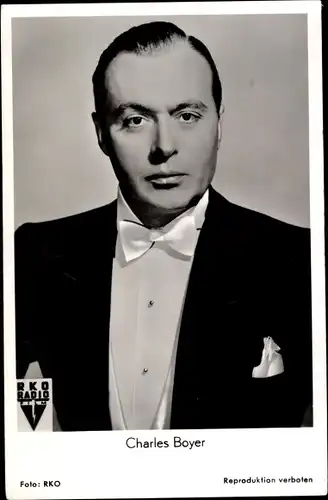 Ak Schauspieler Charles Boyer, Portrait