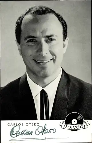 Ak Sänger Carlos Otero, Portrait, Autogramm, polydor