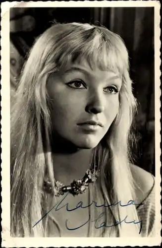 Ak Schauspielerin Marina Vlady, Portrait, Autogramm