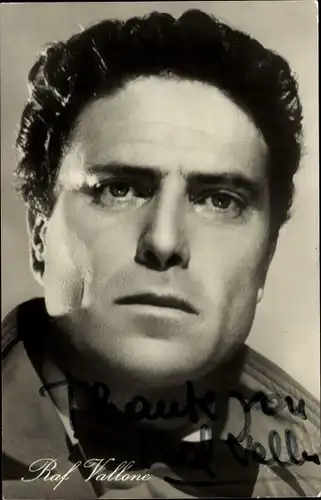 Ak Schauspieler Raf Vallone, Portrait, Die Rache, Progress Starfoto, Autogramm