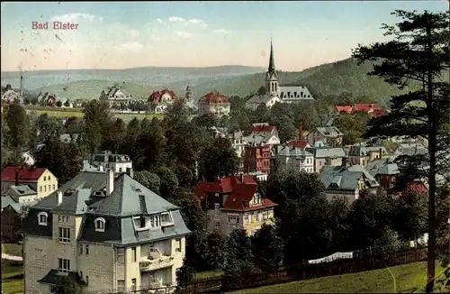 Ak Bad Elster im Vogtland, Teilansicht