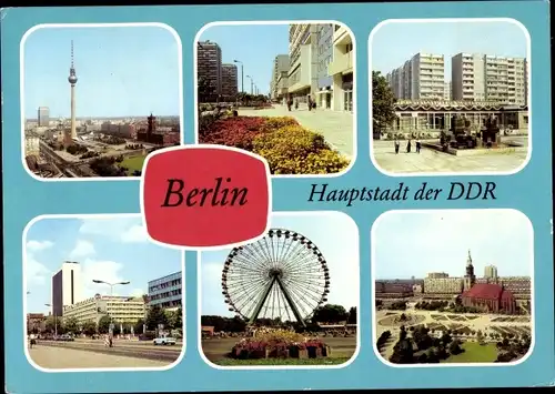 Ak Berlin, Unter den Linden, Stadtzentrum, Leipziger Straße, Greifswalder Straße, Kulturpark