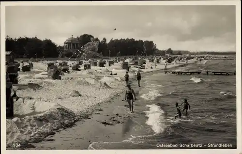 Ak Ostseebad Scharbeutz in Ostholstein, Strandleben