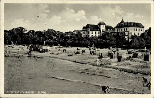 Ak Ostseebad Scharbeutz in Holstein, Strand