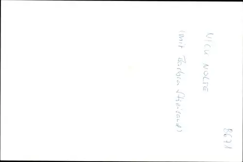 Ak Schauspieler Nick Nolte und Barbra Streisand, Portrait, Autogramm