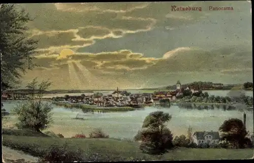 Ak Ratzeburg im Herzogtum Lauenburg, Panorama