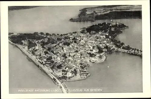 Ak Ratzeburg i. Lauenburg, Fliegeraufnahme