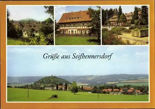 Ak Seifhennersdorf in der Oberlausitz Sachsen, Umgebindehaus, Zentrales Pionierlager Rosa Luxemburg