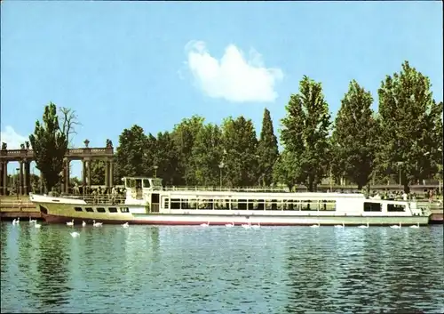 Ak Potsdam, VEB Verkehrsbetriebe, Weiße Flotte, MS Strandbad Ferch