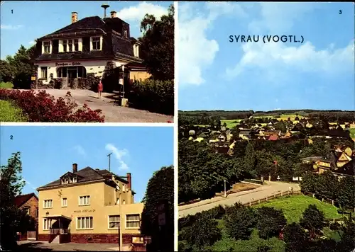 Ak Syrau Rosenbach im Vogtland, Drachenhöhle, Gaststätte Haus Vogtland, Panorama