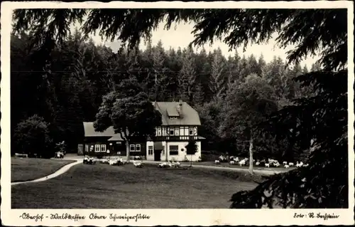 Ak Oberhof im Thüringer Wald, Waldkaffee Schweizerhütte