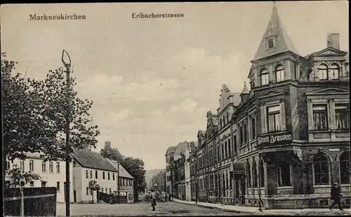 Ak Markneukirchen im Vogtland, Erlbacher Straße, Gasthaus Stadt Dresden