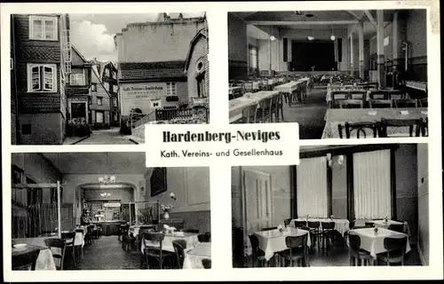 Ak Hardenberg Neviges Velbert, Kath. Vereins und Gesellschaftshaus, Inh. Aloys Nieveling