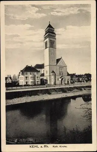 Ak Kehl am Rhein, Katholische Kirche