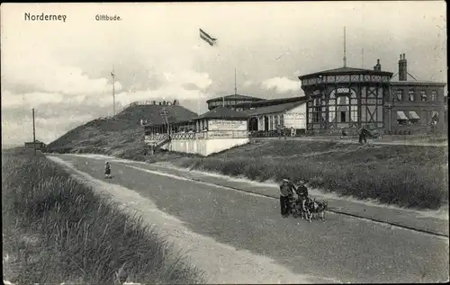 Ak Nordseebad Norderney Ostfriesland, Giftbude