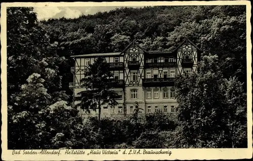 Ak Bad Sooden Allendorf an der Werra Hessen, Heilstätte Haus Victoria d. LVA Braunschweig
