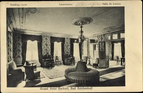 Ak Bad Reichenhall in Oberbayern, Grand Hotel Burkert