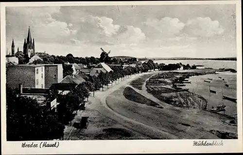 Ak Werder an der Havel, Mühlenblick