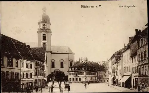 Ak Kitzingen in Mainfranken Bayern, Alte Burgstraße