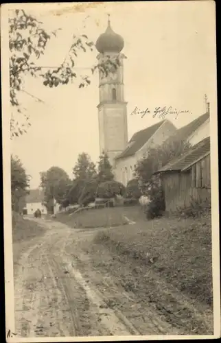Foto Ak Miesbach in Oberbayern, Kirche