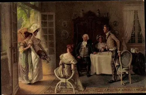 Künstler Ak Volkhart, Willkommen