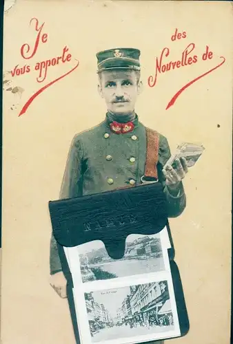 Leporello Ak Namur Wallonien, Theater, Zitadelle, Kadettenschule, Promenade