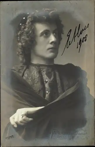 Foto Ak Schauspieler Eduard Holz, Portrait, Autogramm