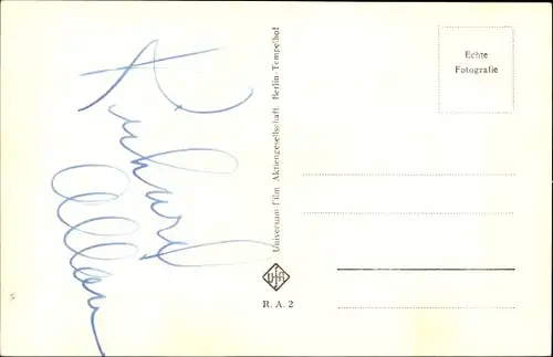 Ak Schauspieler Richard Allan, Portrait, Autogramm