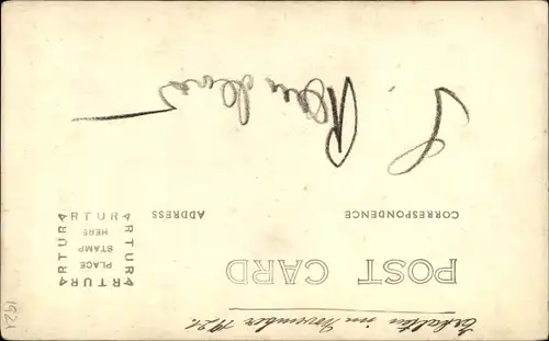 Foto Ak Musiker, Portrait mit Oboe, Notenständer, Autogramm