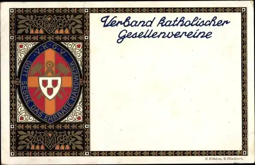 Ak Verband katholischer Gesellenvereine, Gott segne das ehrbare Handwerk
