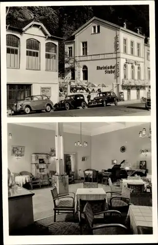 Ak Bad Ems an der Lahn, Gasthaus Rheinische Stube, Rudolf Türksch, Innenansicht