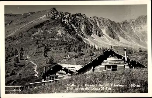 Ak Mallnitz in Kärnten, Berglift Häusleralm, Blick gegen die Lonza