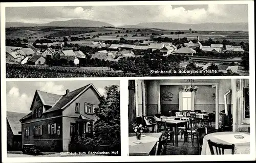 Ak Steinhardt Bad Sobernheim an der Nahe, Panorama, Gasthaus zum Sächsischen Hof