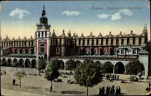 Ak Kraków Krakau Polen, Tuchhalle