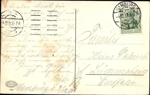 Ak Hamburg, Hafenpartie, Dampfer im Dock