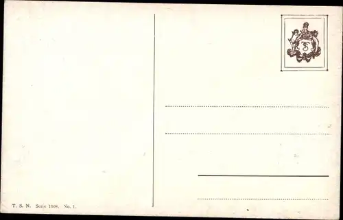 Künstler Ak Reichert, Vier kleine Hunde, Dackel, Welpen